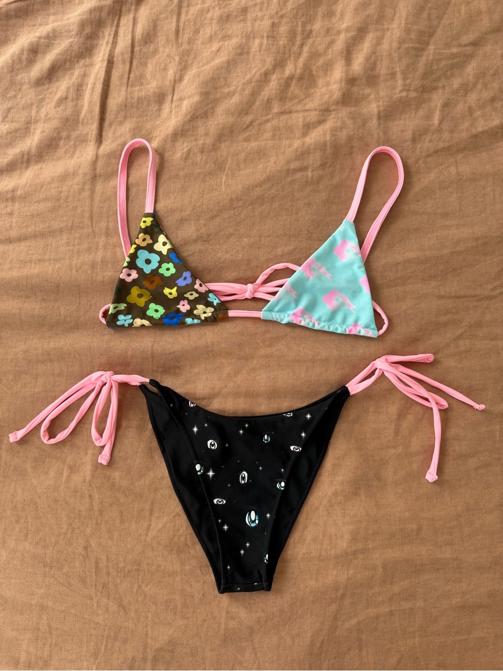 Sandy Liang Multicolor Maurice bikini XS